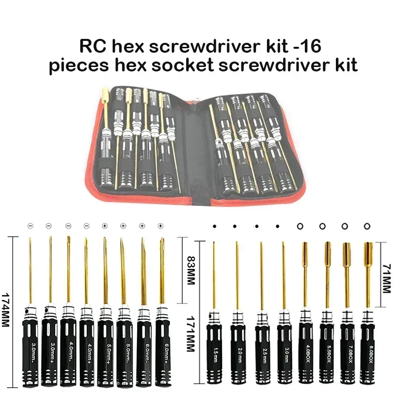 RC Hex Driver Set - 16pcs Hex  - Rc Helicopter Tool Kit review and price