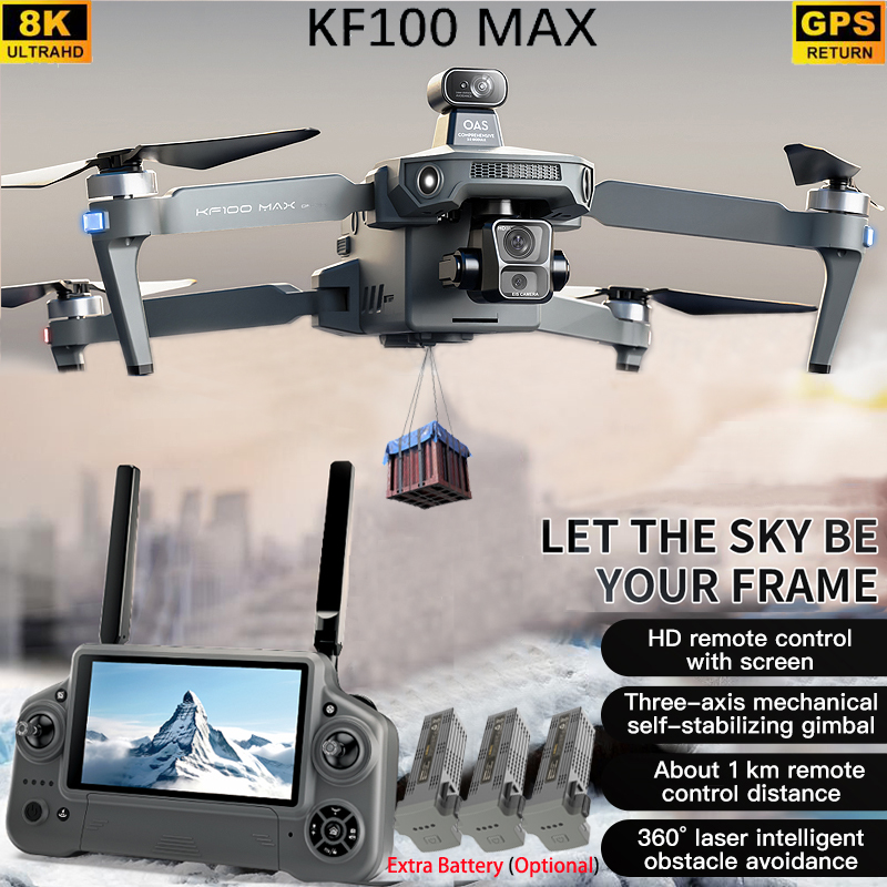 KF100 MAX GPS Drone 4K Camera  - Rc Helicopter Electric review and price