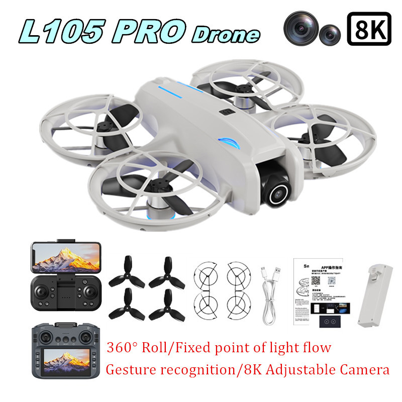 L105 PRO Drone Duel 8k Lens Fu - Rc Helicopter Case review and price